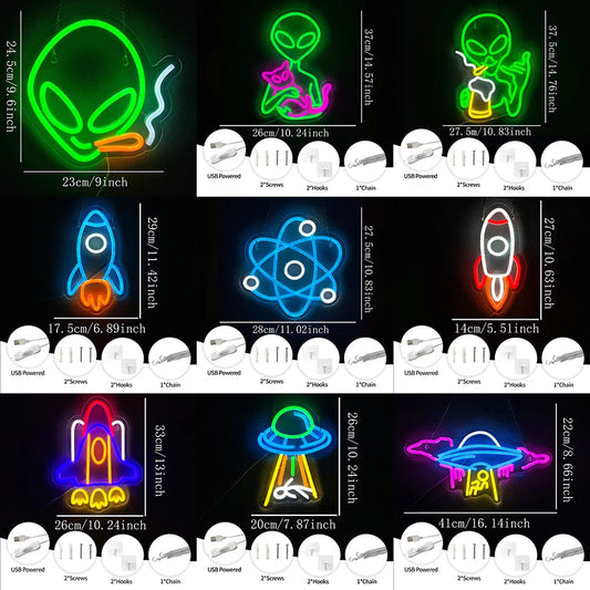 MEGA neon kosmiczny LED